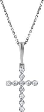 LuvMyJewelry Auralisse Cross 14K Gold Diamond Pendant - 0.3 Ct