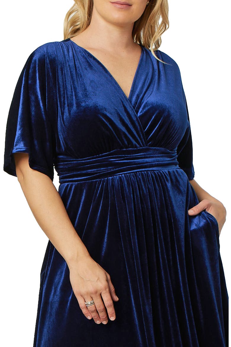 Verona Velvet Gown, Alternate, color, NOCTURNAL NAVY