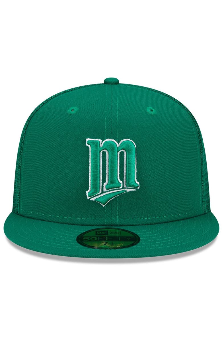 New Era Men's New Era Green Minnesota Twins 2022 St. Patrick's Day 59FIFTY Fitted Hat, Alternate, color,