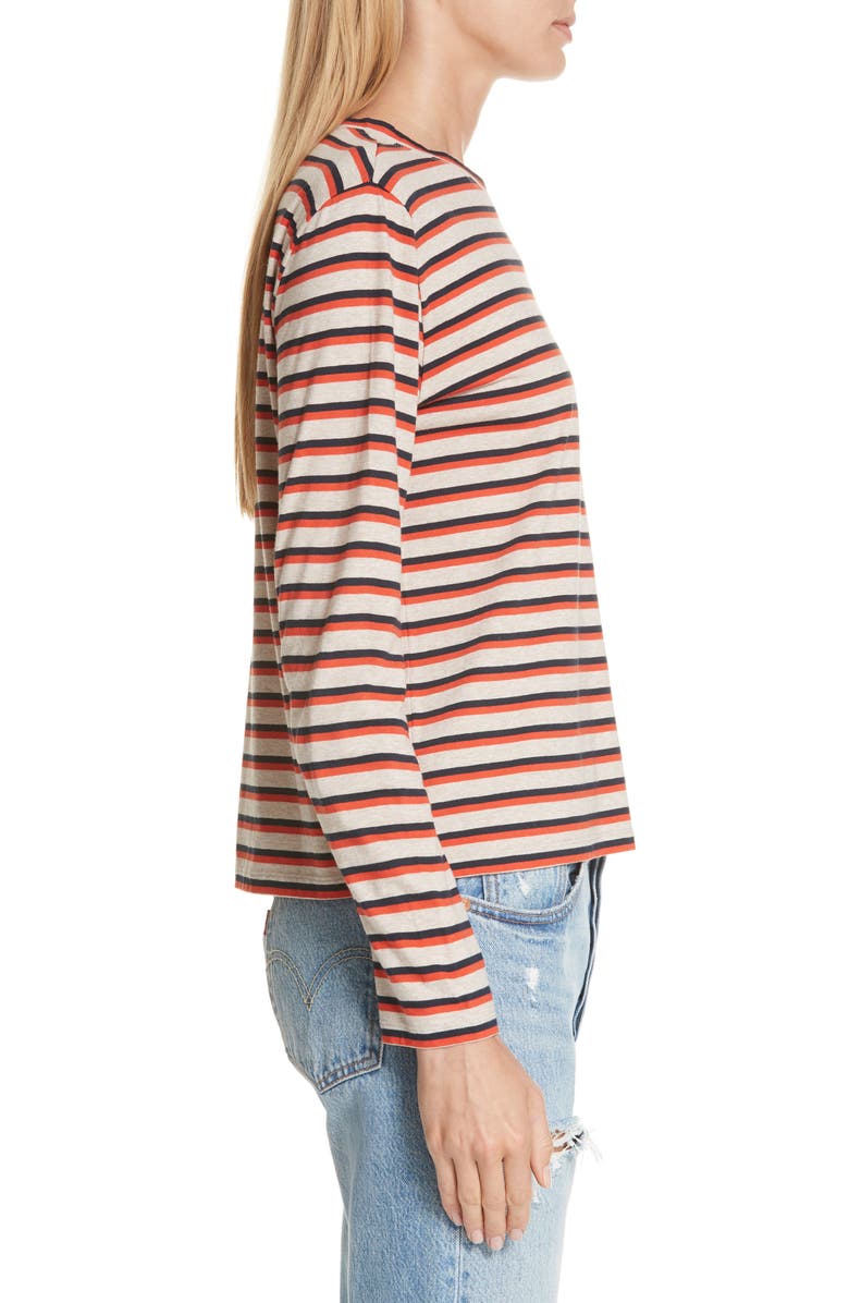Kule The Modern Stripe Cotton Tee, Alternate, color, 