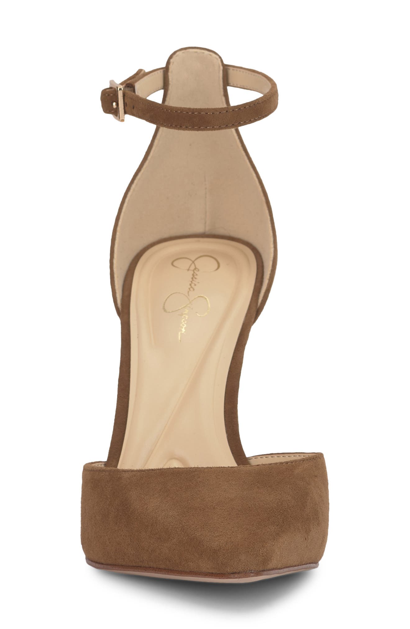 Kelusa Ankle Strap Pump, Alternate, color, SAFARI BROWN