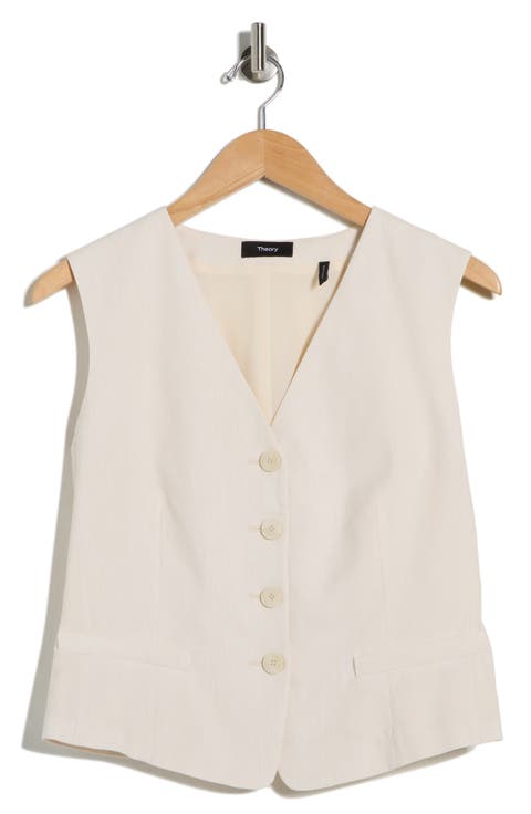 Linen Blend Vest