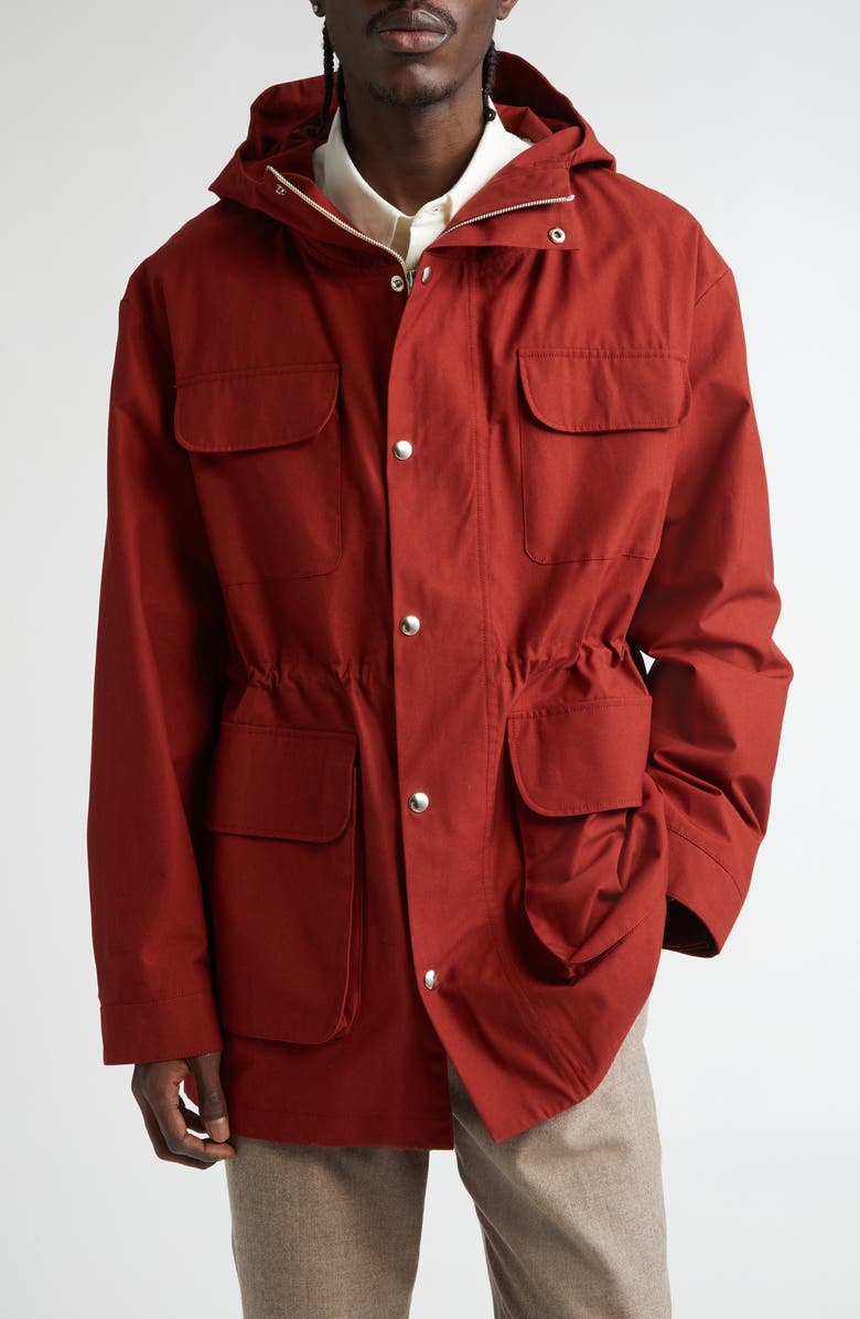 De Bonne Facture Mountain Water Repellent Cotton Parka, Main, color, 