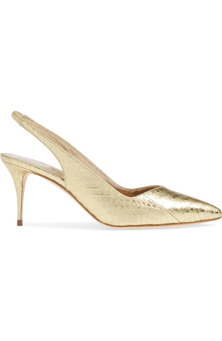 Manolo Blahnik Erisli Genuine Snakeskin Slingback Pump, Alternate, color,