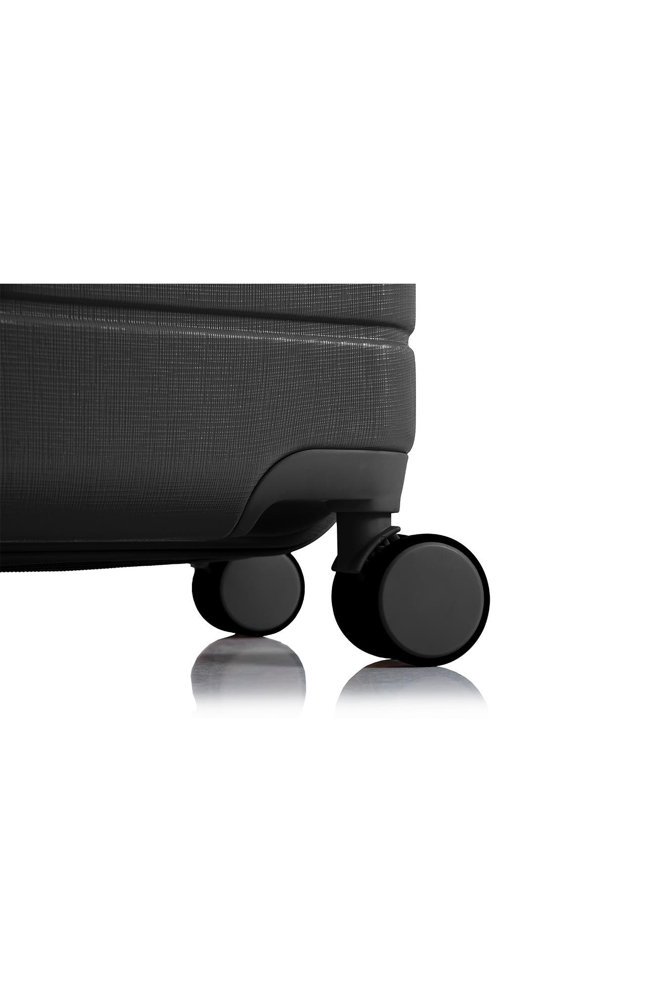 CHAMPS Spinner Suitcase 3-Piece Luggage Set, Alternate, color, Black