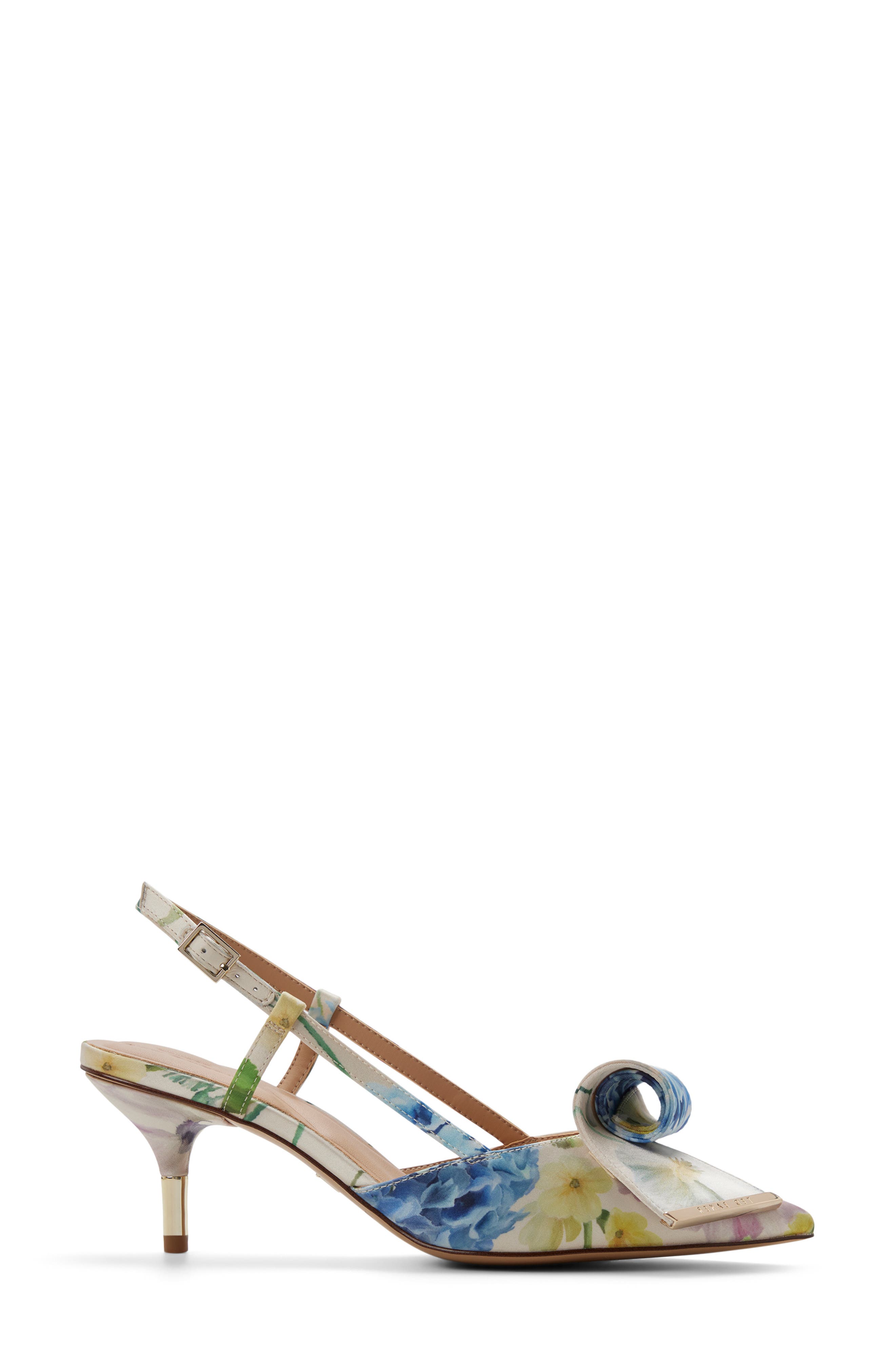 Ted Baker London Romy Pointed Toe Slingback Pump, Alternate, color, Pastel Multi