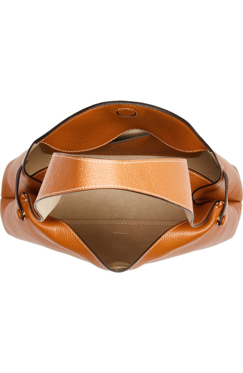Ree Projects Florencia Soft Pebble Grain Leather Shoulder Bag, Alternate, color, Caramel