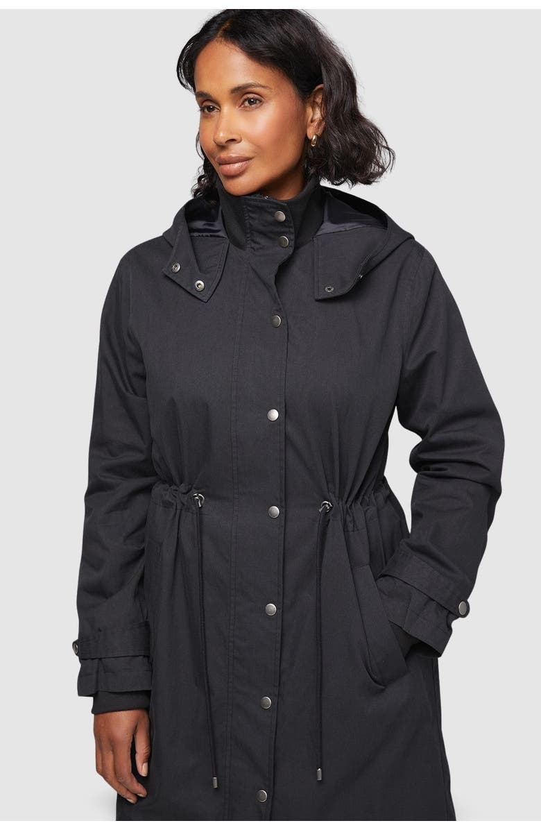 Wallis Knitted Collar Lightweight Coat, Alternate, color, Black