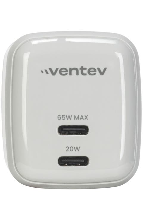 65w Ultrafast Usb-c Universal Dual Gan Mini Wall Charger