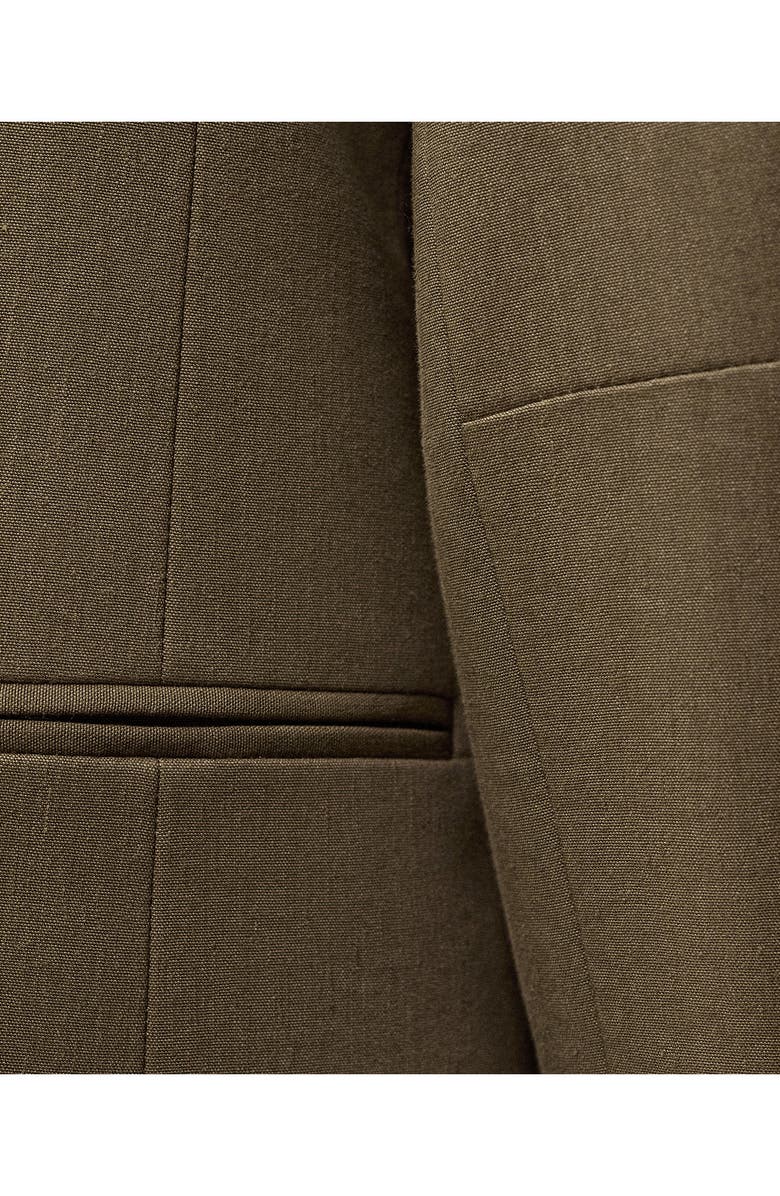 MANGO Seamless Linen Blend Blazer, Alternate, color, 