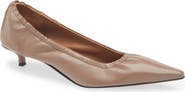 ATP ATELIER Valfurva Pointed Toe Kitten Heel Pump