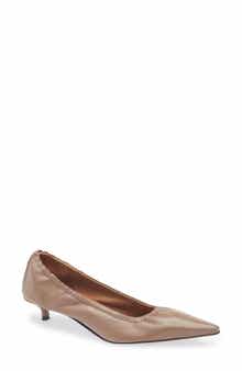 Valfurva Pointed Toe Kitten Heel Pump