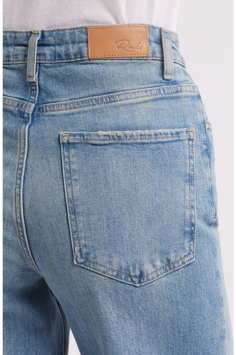 Getty High Waist Cuffed Wide Leg Jeans, Alternate, color, BALTIC SEA CUFFED