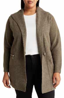 Renee C Hooded Longline Cardigan