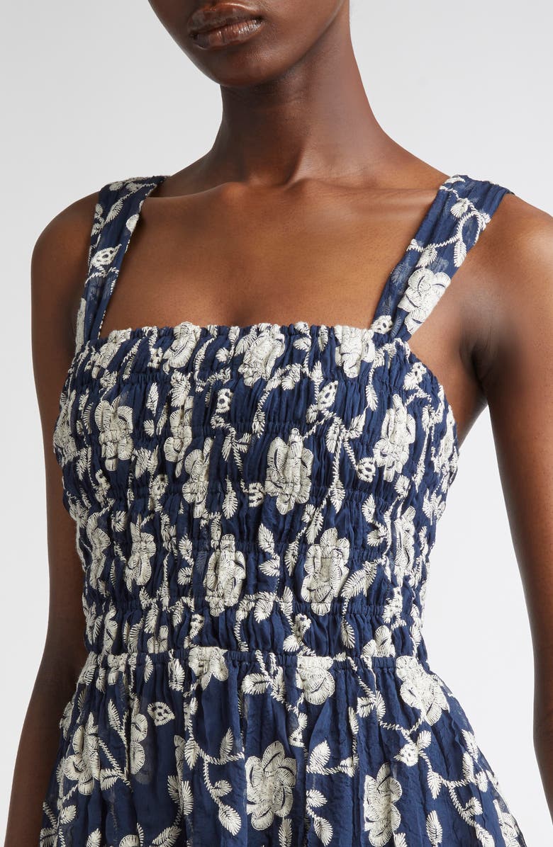 Ramy Brook Ayan Floral Embroidery Mini Sundress, Alternate, color, 