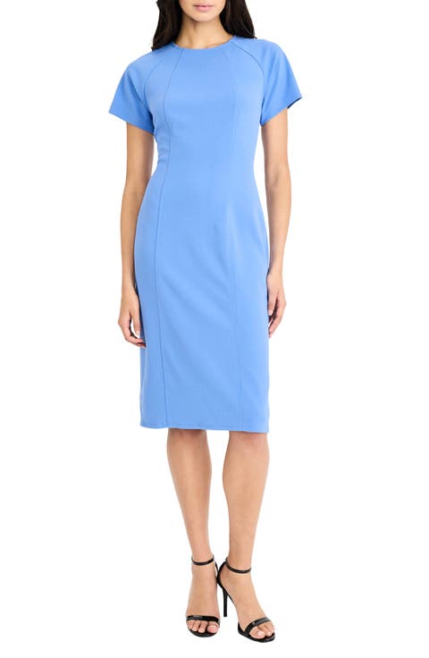 Short Sleeve Sheath Dress