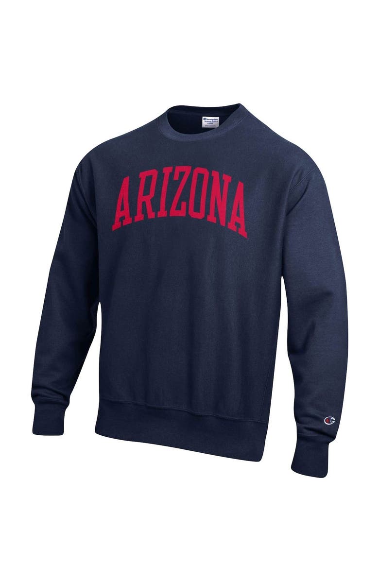 Champion Men's Champion Navy Arizona Wildcats Arch Reverse Weave Pullover Sweatshirt, Alternate, color, Navy