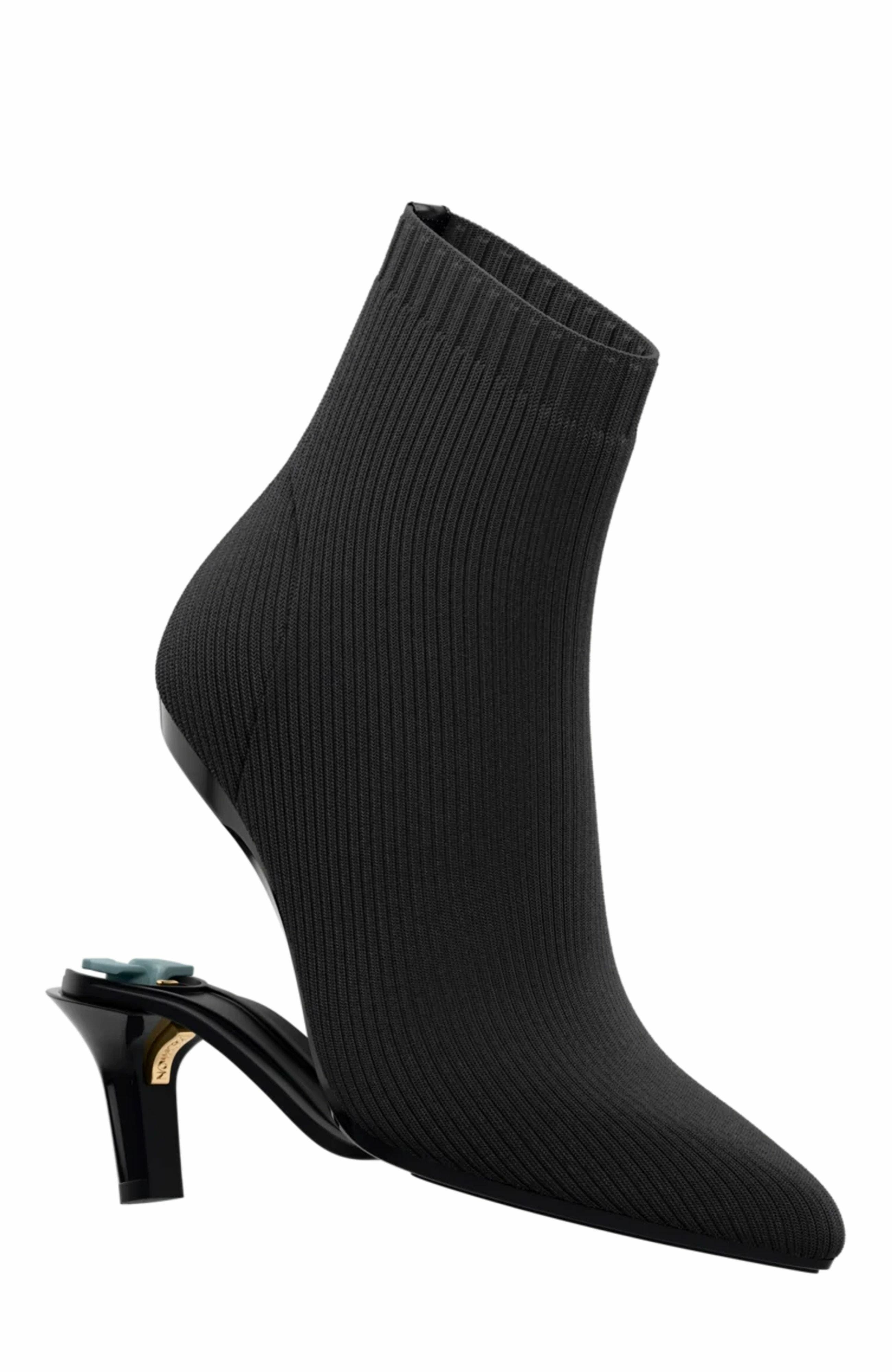 Pashion Footwear The Bootie 3" Stiletto Heel, Alternate, color, Coal Knit