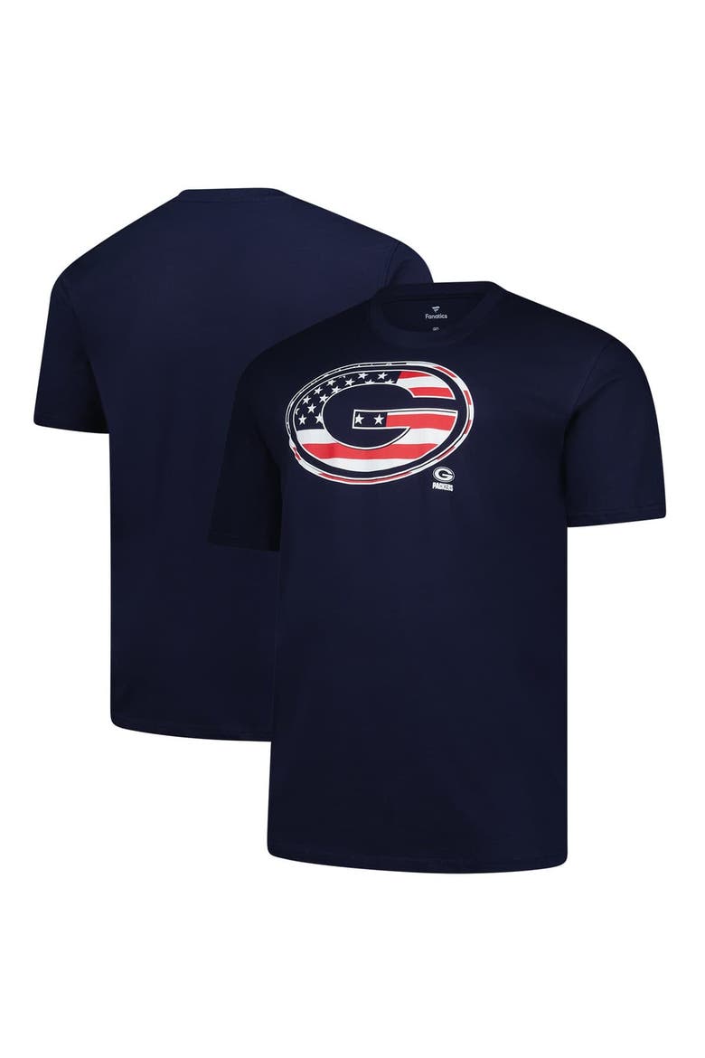 Men's Fanatics  Navy Green Bay Packers Big & Tall Americana T-Shirt, Alternate, color, Navy