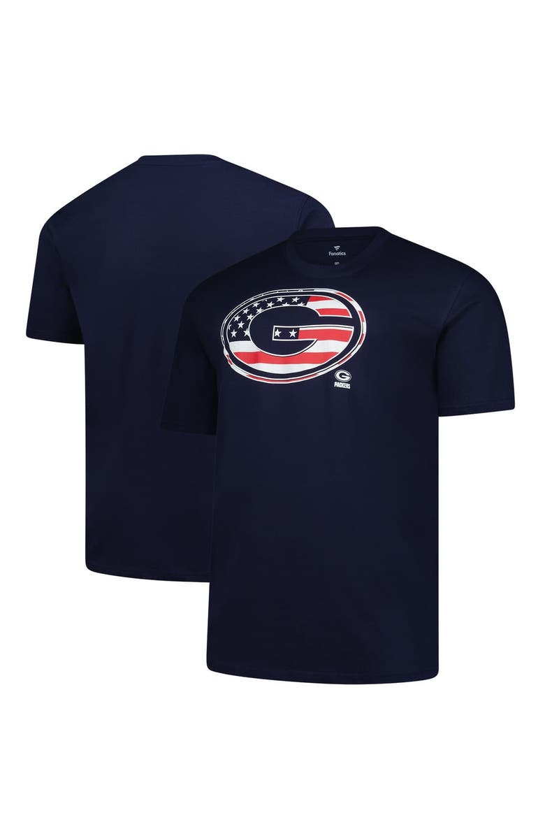 FANATICS Men's Fanatics Navy Green Bay Packers Big & Tall Americana T-Shirt, Alternate, color, Navy