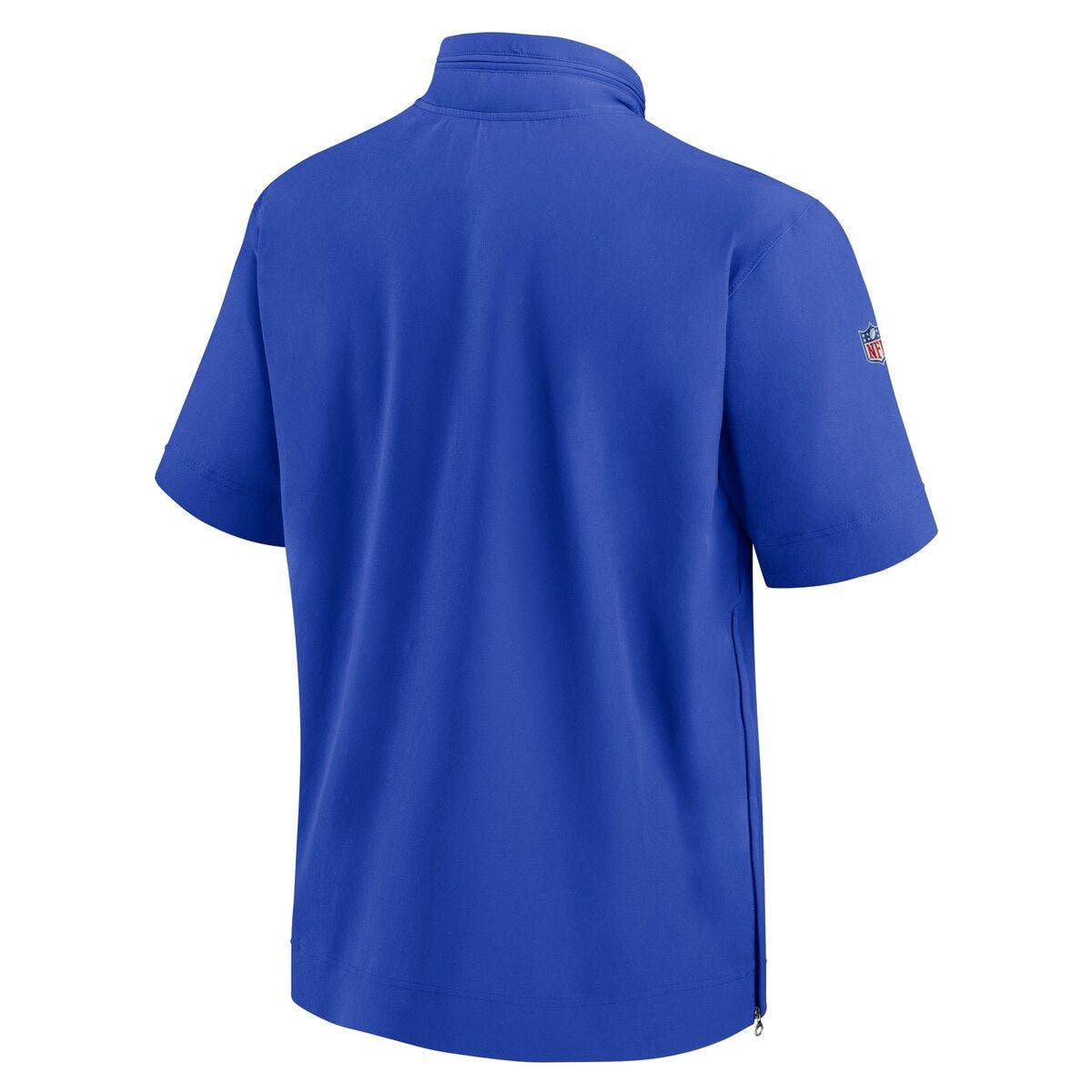 Nike Men's Nike Royal Los Angeles Rams Sideline Coach Short Sleeve ...