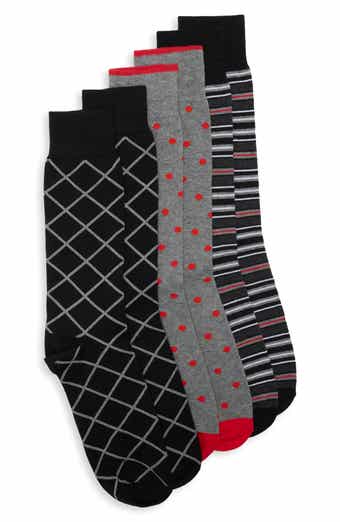 3-Pack Diagonal Raker Dress Socks