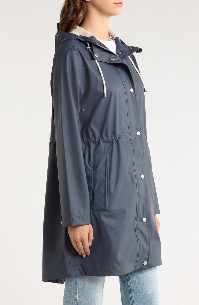 Ilse Jacobsen Hooded Waterproof Raincoat, Alternate, color, Ombre Blue