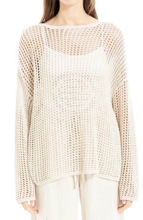 Oversize Open Knit Sweater