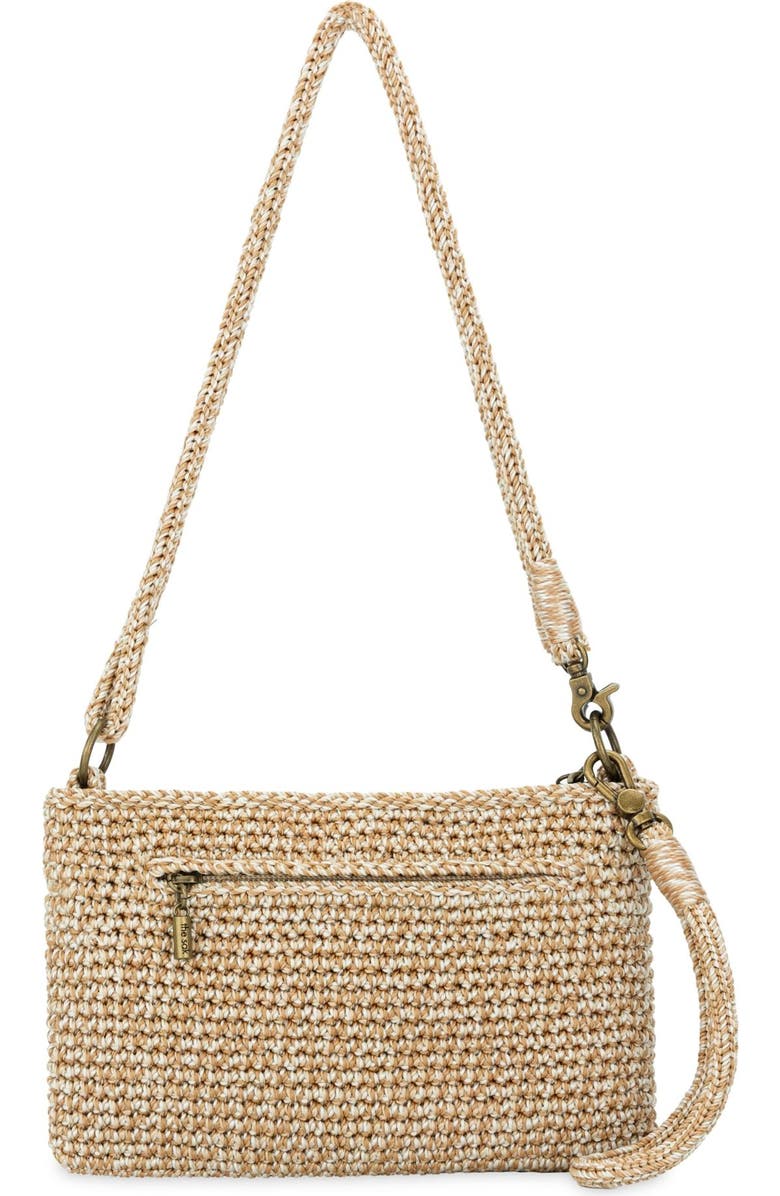 The Sak Vita Hand Crochet Crossbody Wristlet, Alternate, color, Bamboo Static