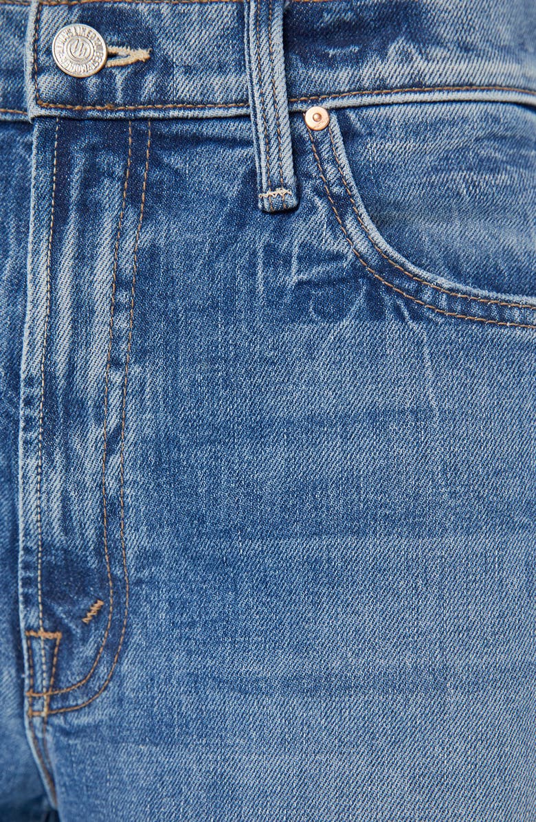 MOTHER The Ditcher Roller Sneak Wide Leg Jeans, Alternate, color, 