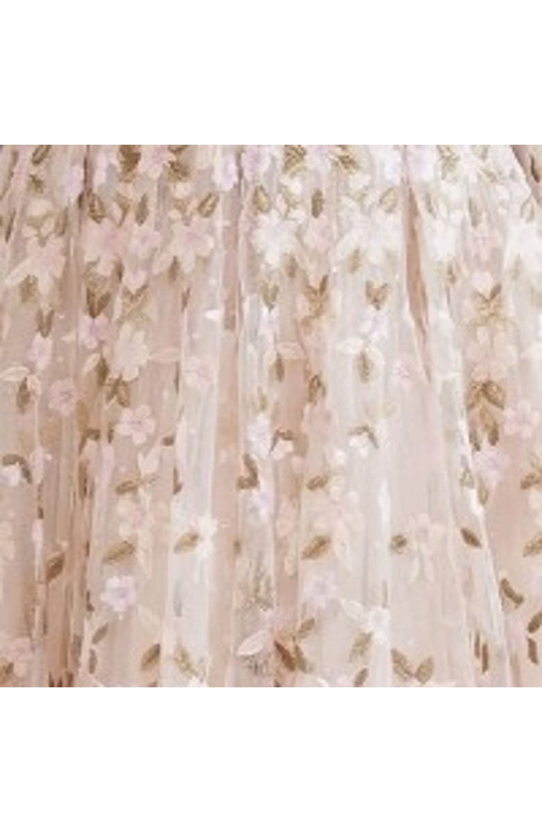 Needle & Thread Camellia Ditsy Long Sleeve Kids Dress, Alternate, color, Cream/Multi