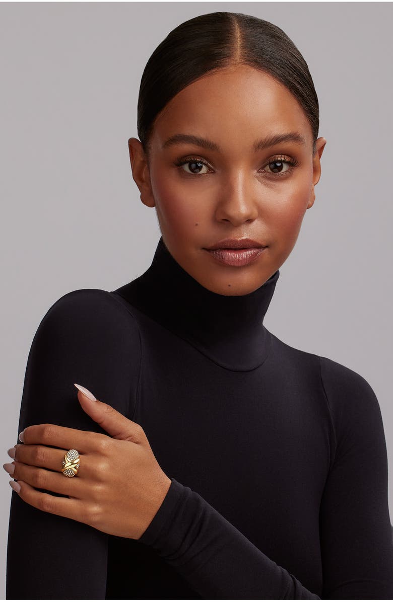 LAGOS Embrace Dome Ring, Alternate, color, Silver/ Gold