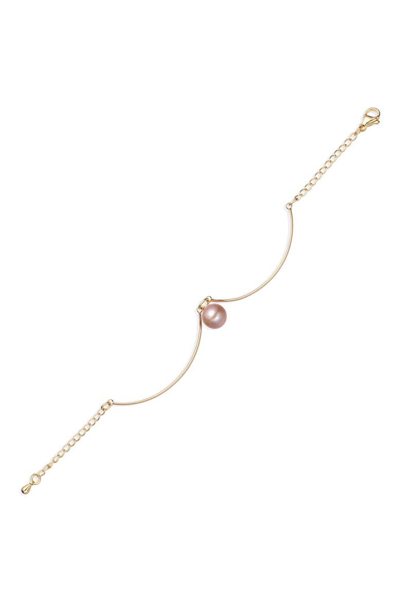 Victoria Freshwater Pearl Pendant Necklace, Alternate, color, GOLD