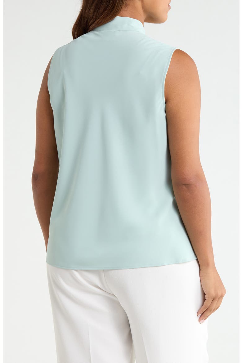 Tie Front Sleeveless Top, Alternate, color, SEA GLASS