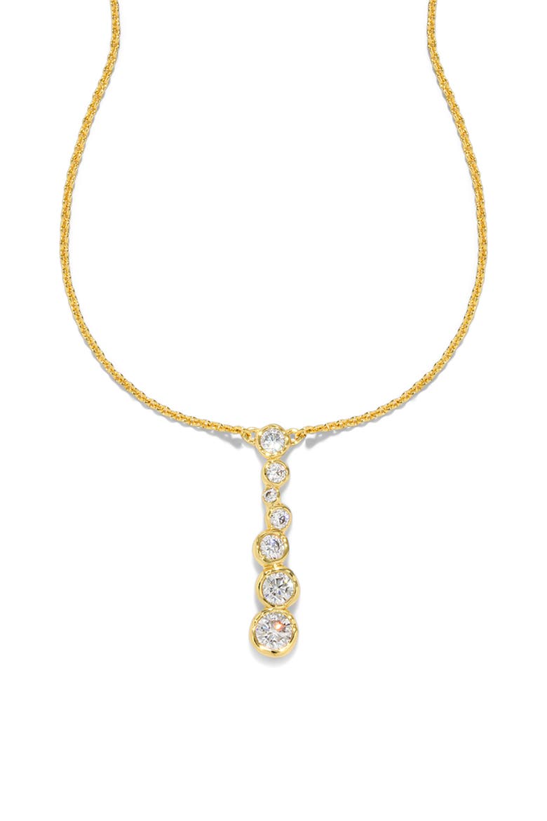 Asterales Cascading Bubble Pendant Necklace, Alternate, color, GOLD STONES