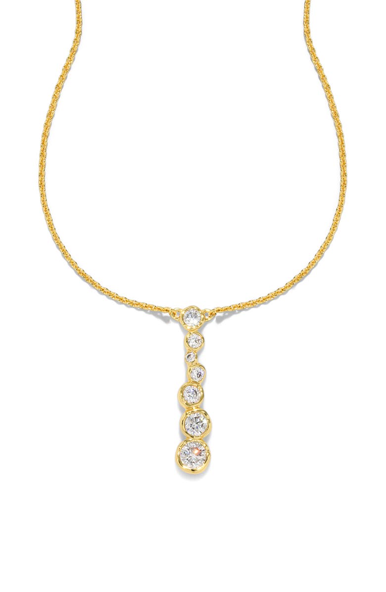Alexis Bittar Asterales Cascading Bubble Pendant Necklace, Alternate, color, Gold Stones