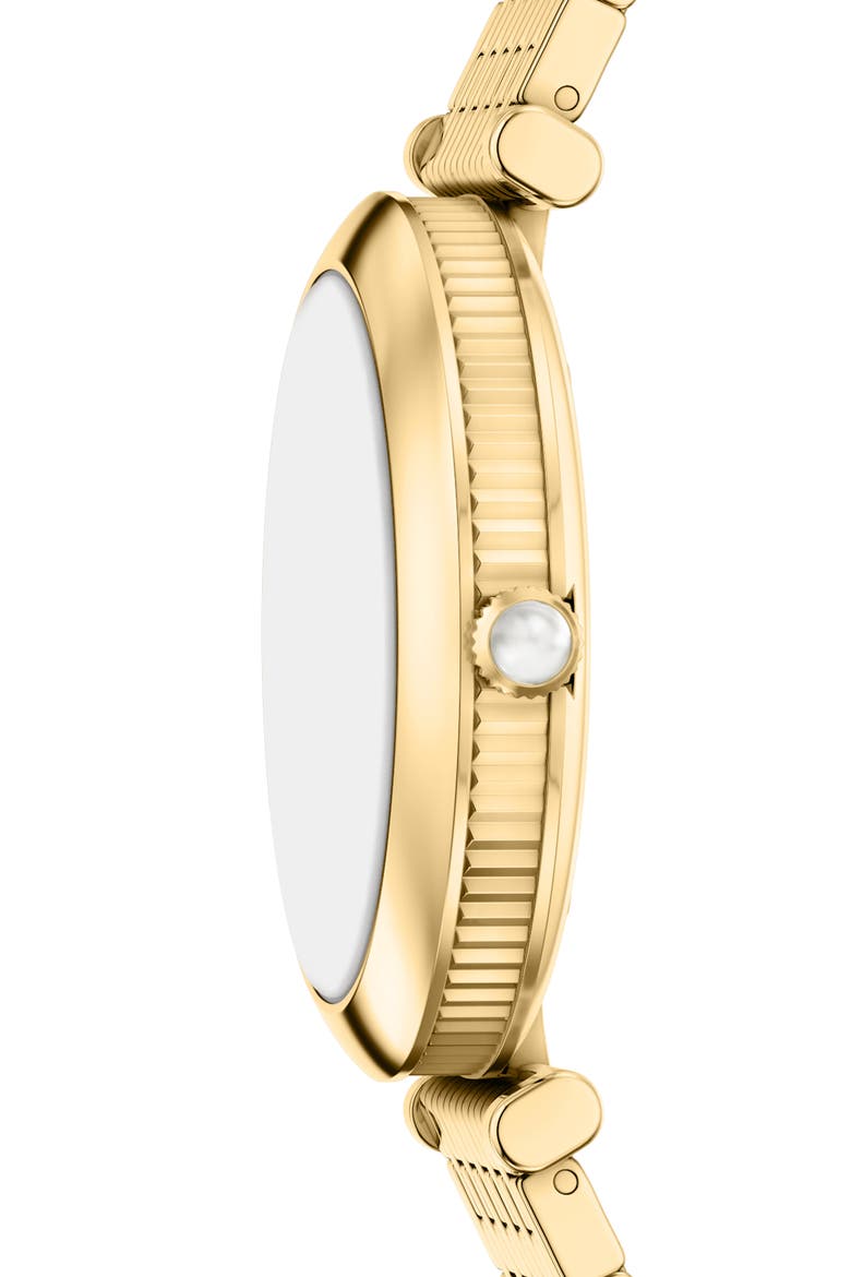 Archelia Mother-of-Pearl Bracelet Watch, 32mm, Alternate, color, GOLD