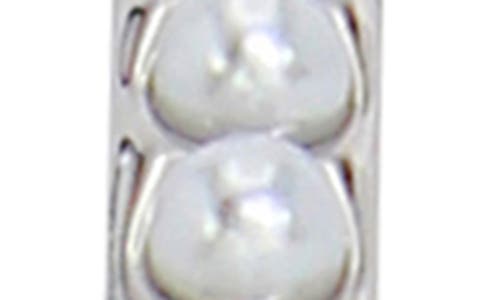 Allsaints Faux Pearl Hoop Earrings