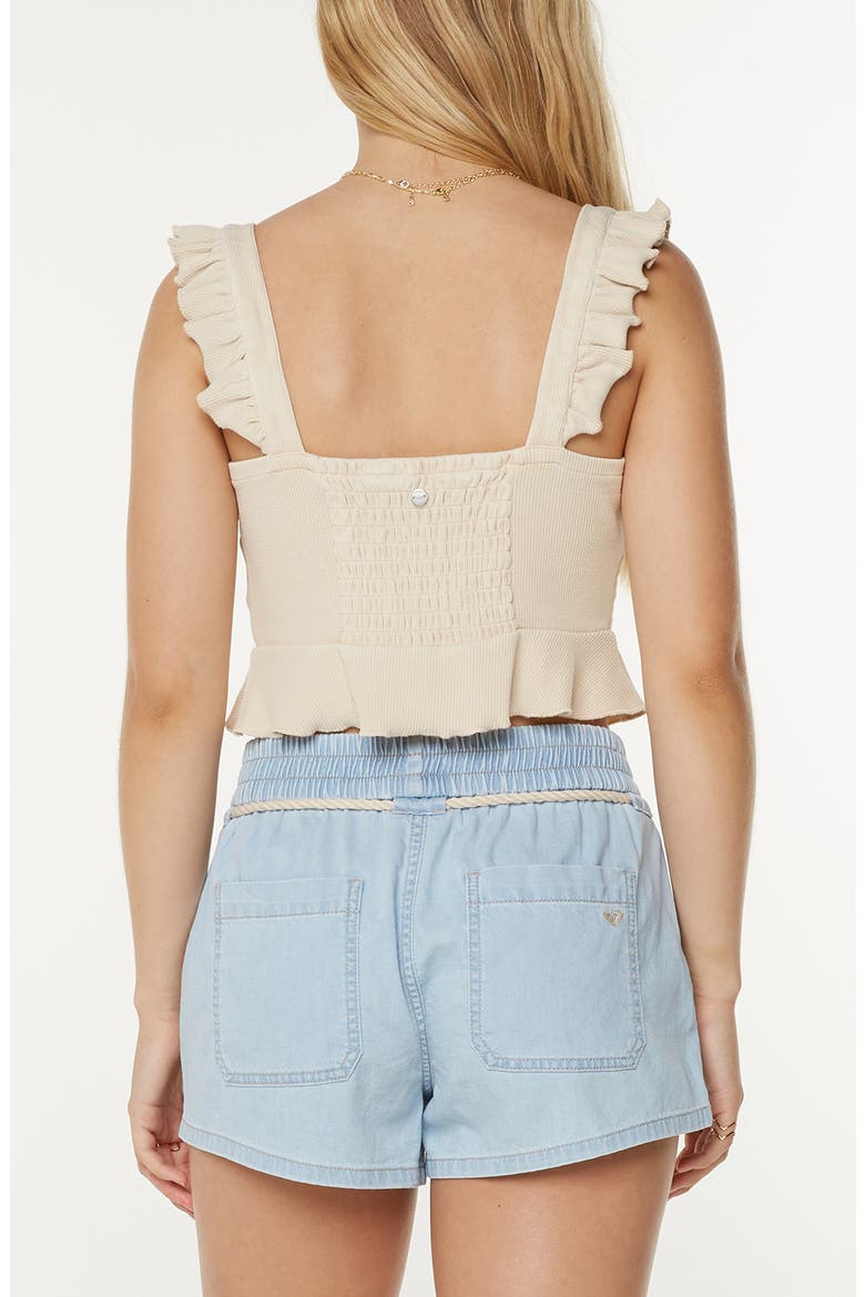 Coastal Cruisin' Ruffle Strap Camisole, Alternate, color, PARCHMENT SOLID