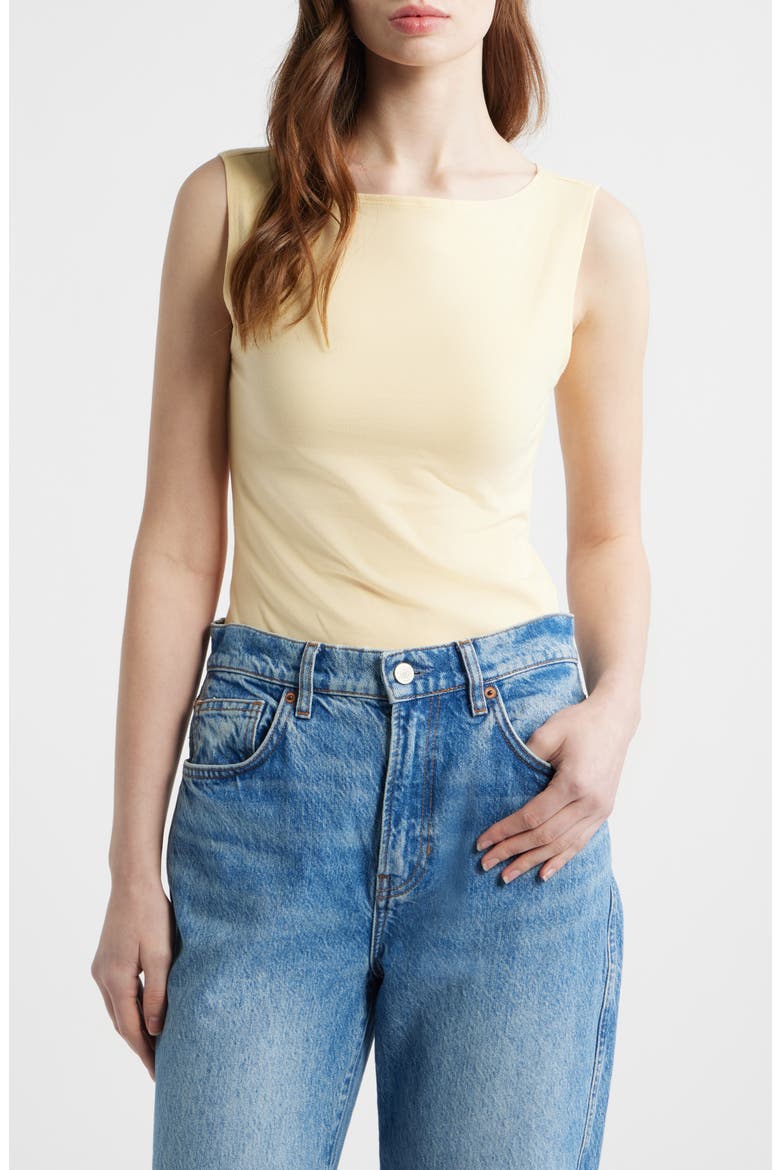 Dusk Stretch Knit Top, Main, color, PARMESAN