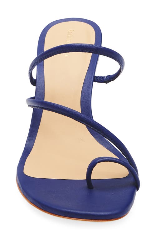 Reformation Jorgia Wedge Sandal In Blue