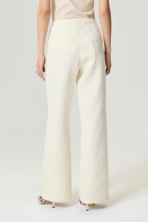 Nocturne Contrast Fabric Detailed Pants In White