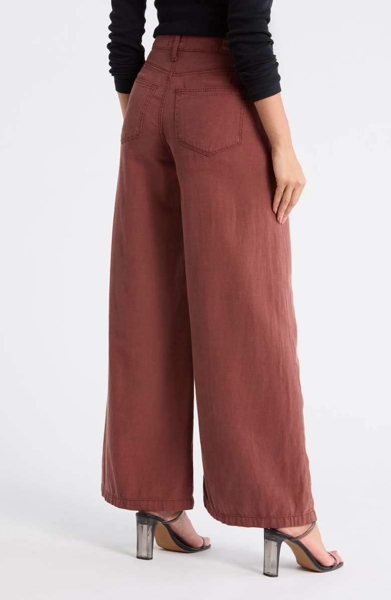 PAIGE Lennie Wide Leg Jeans, Alternate, color, Bricktone