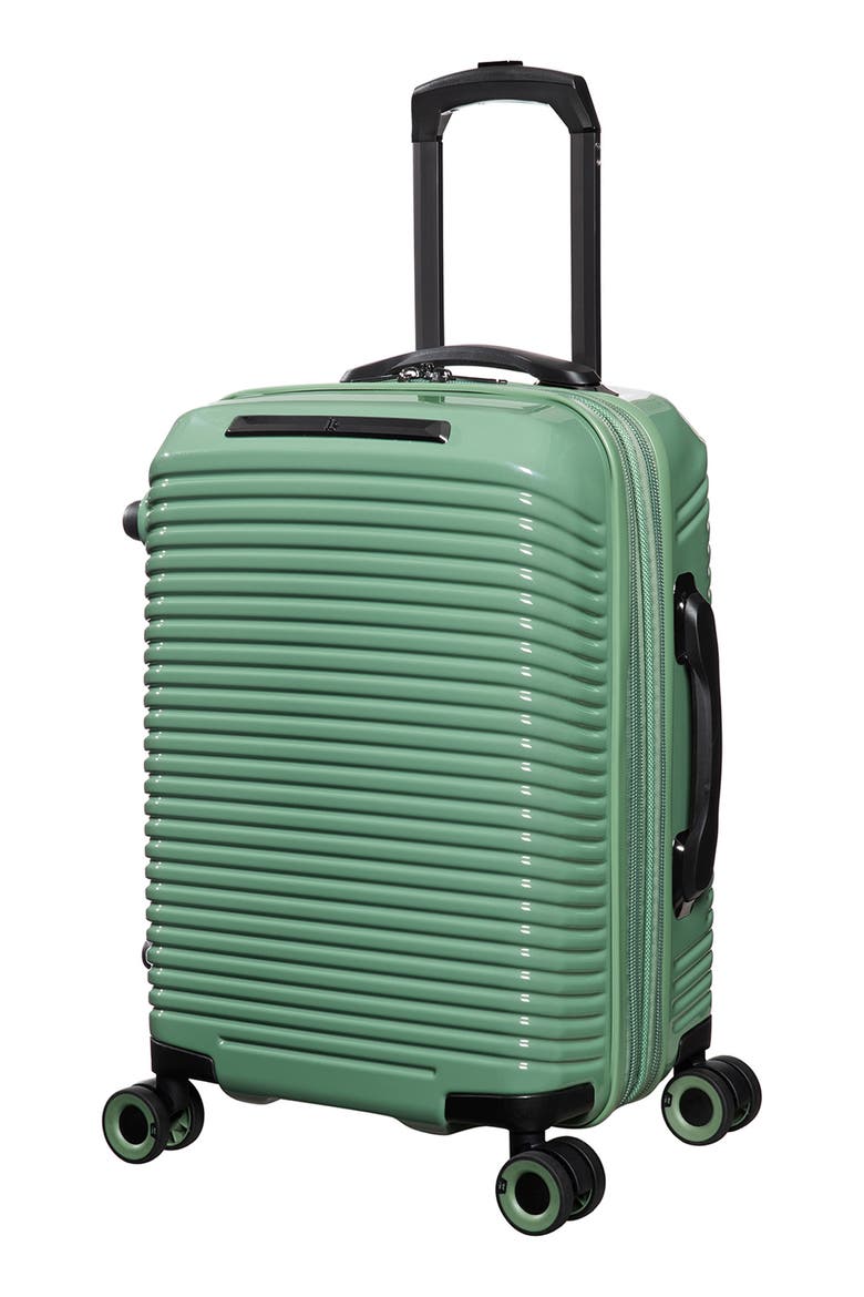 Traversed Hardside Spinner Suitcase, Main, color, HEDGE GREEN
