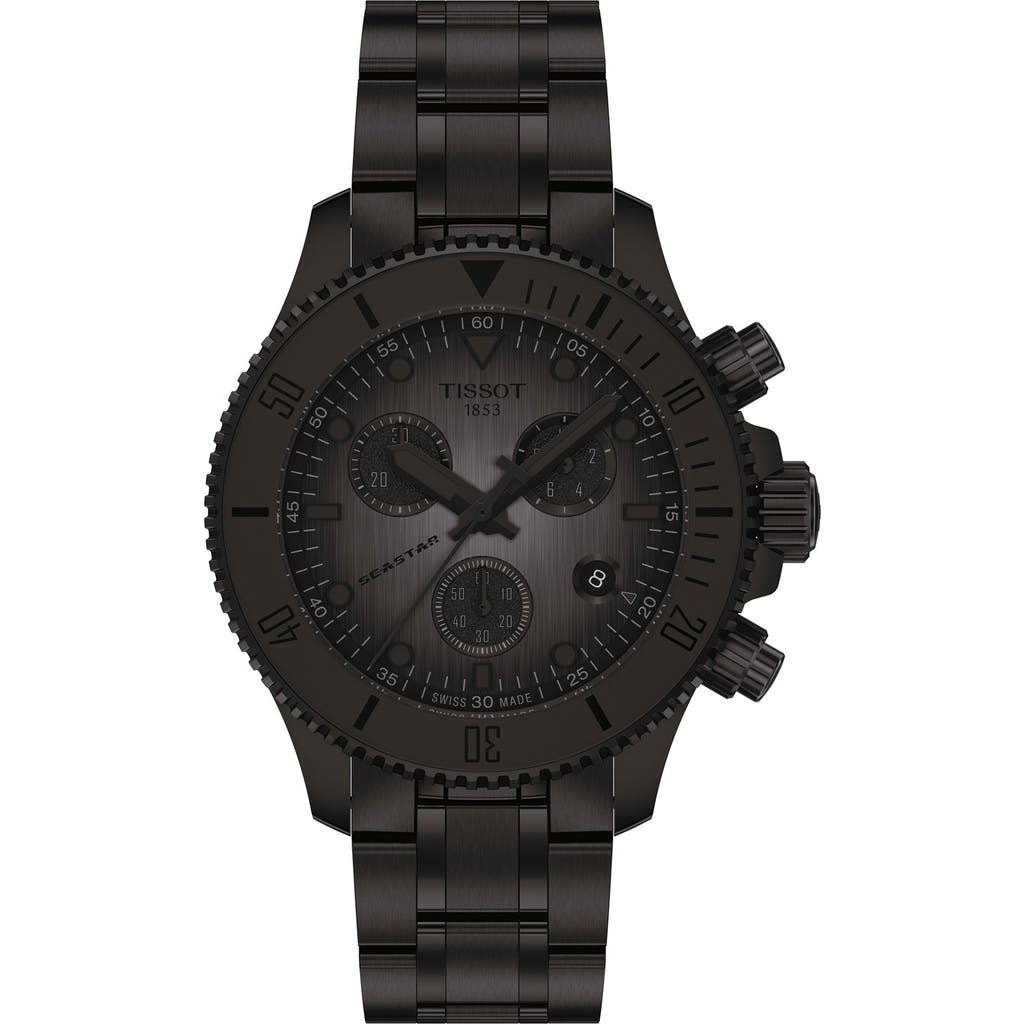Tissot Seastar 1000 Quartz Chronograph Watch, 38mm In Black