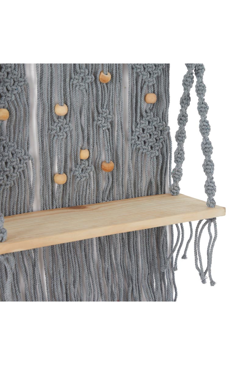 Novogratz Macramé Wall Shelf, Alternate, color,
