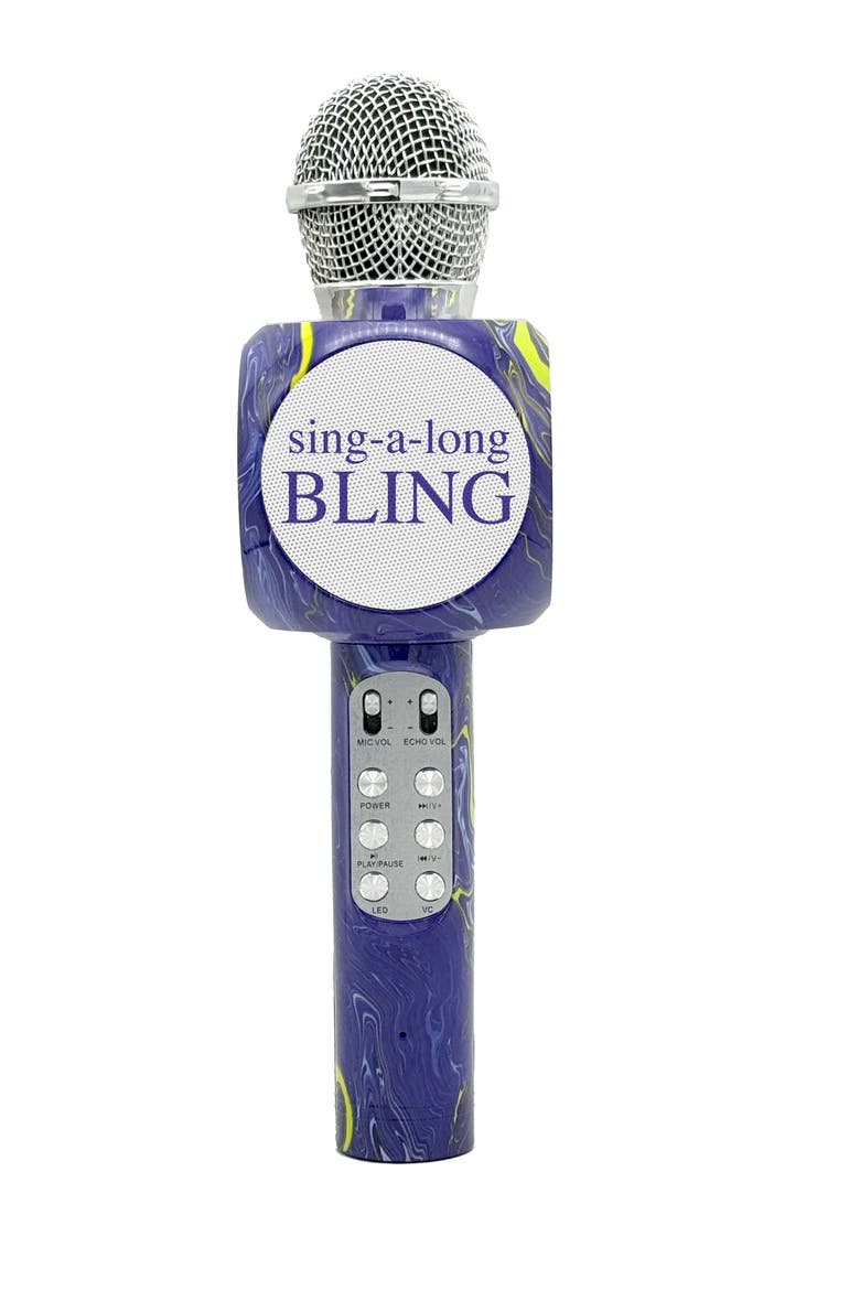 Karaoke Microphone & Bluetooth Speaker, Main, color, Purple
