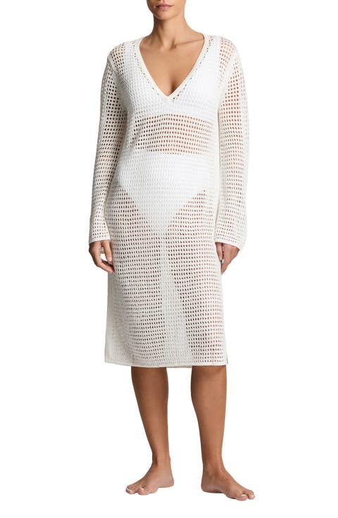 Open Stitch Long Sleeve Cover-Up Beck Dress