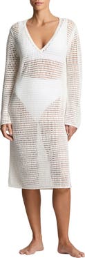 Lauren Ralph Lauren Open Stitch Long Sleeve Cover-Up Beck Dress