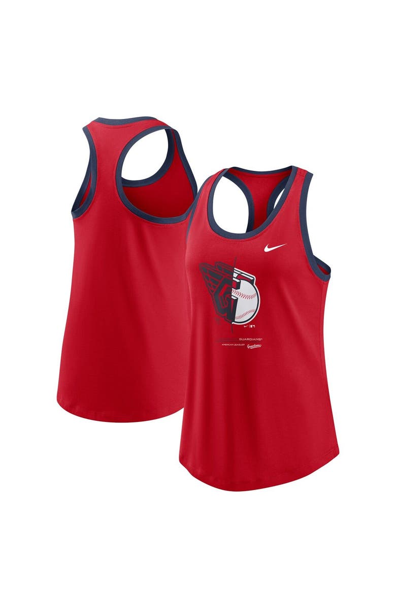Nike Women's Nike Red Cleveland Guardians Tech Tank Top, Main, color, 
